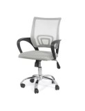 Scaun birou copii ergonomic OFF 619, mesh, baza cromata, inaltime reglabila, 80 kg
