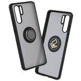 Husa Huawei P30 Pro Asteroid GSM Glinth cu inel suport stand magnetic, negru