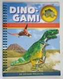 DINO - GAMI , BOOK PLUS 100 SHEETS OF SPECIALLY DESIGNED PAPER by JOOST LANGEVELD , 2013 *TEXT IN LIMBA ENGLEZA