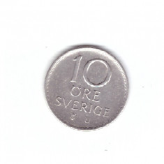 Moneda Suedia 10 ore 1972, stare foarte buna, curata