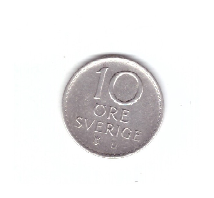 Moneda Suedia 10 ore 1972, stare foarte buna, curata
