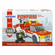 Set constructie MomKi tip Lego Masina interventie 155 piese foto