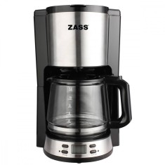 Cafetiera Zass ZCM 04 T 1.5L 1000W Negru Inox foto