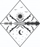 Cumpara ieftin Sticker decorativ, Soare Luna Munte, Negru, 71 cm, 7202ST, Oem