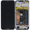 Huawei Y5 2019 (AMN-LX9) Capac frontal al modulului de afișare + LCD + digitizer + baterie negru la miezul nopții 02352QNW
