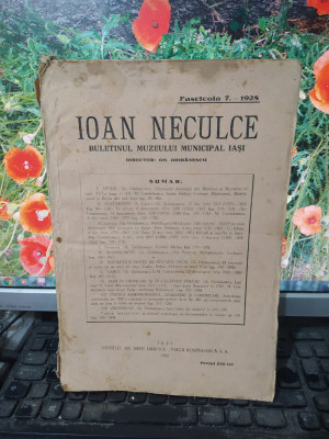 Ioan Neculce, Buletinul Muzeului Municipal Iași, fascicola 7, 1928, 150 foto