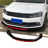 Prelungire Bara Fata Universala 168cm, 4 Piese, Negru/Rosu, ABS, Tuning Auto Exterior