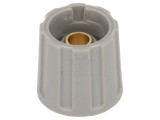 Buton rotativ gri 6,35mm 16x15,5mm ABS