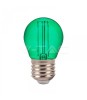 Bec LED G45 E27 2W cu filament lumina verde V-TAC