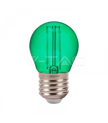 Bec LED G45 E27 2W cu filament lumina verde V-TAC foto