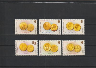 ROMANIA 2006 LP1710 ISTORIA MONEDEI DE AUR SERIE MNH NESTAMPILATA foto