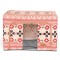 Cutie de Depozitare Pliabila, Flippy, 66 L din Bumbac si In, 52 x 42 x 39 cm, Fereastra Frontala, 2 Usi de Acces cu Fermoar Bidirectional, Cadru Metal