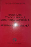 Corneliu Bucur - Identitate etnoculturala (etnografie/folclor ASTRA, dedicatie)