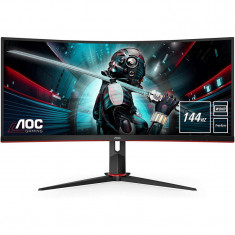 Monitor LED AOC Gaming CU34G2X Curbat 34 inch 1 ms FreeSync 144Hz