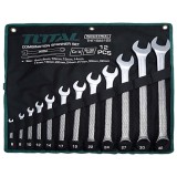 Cumpara ieftin Set 12 chei combinate fixe/inelare TOTAL Industrial - 6-32m