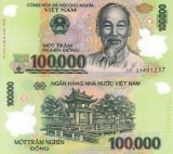 Bancnota Vietnam 100.000 Dong Polymer UNC, Necirculata