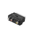 Adaptor Scart la 3x RCA si Svhs cu comutator Goobay