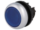 Comutator apăsare 22mm albastru