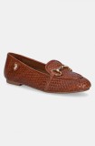 U.S. Polo Assn. mocasini de piele CHERY femei, culoarea maro, cu toc plat CHERY001W/5L3