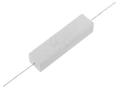 Rezistor bobinat cu ciment THT 4,7&amp;Omega; 20W &amp;plusmn;5% 14,5x13,5x60mm foto