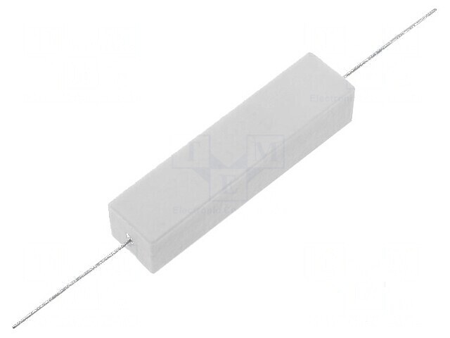 Rezistor bobinat cu ciment THT 4,7&Omega; 20W &plusmn;5% 14,5x13,5x60mm