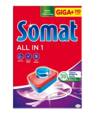 Detergent pentru masina de spalat vase Somat All in one, 110 spalari foto