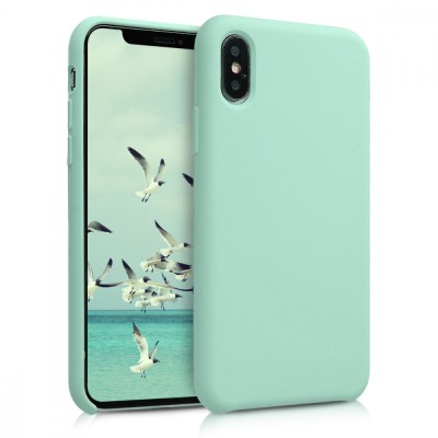 Husa pentru Apple iPhone X / iPhone XS, Silicon, Verde, 46313.71 foto
