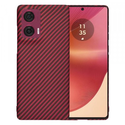 Husa pentru Motorola Edge 50 Fusion, Techsuit, Carbonite FiberShell, Rosie foto