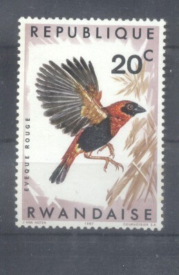 Rwanda 1967 Birds, MNH AE.118 foto