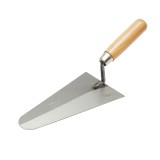 Mistrie rotunda 200 mm pentru zidarie, cu maner ergonomic din lemn