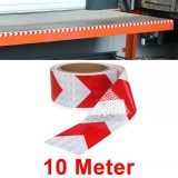 Banda de semnalizare banda de marcare banda de bariera autoadeziva reflectorizanta rosie alba 10m Performance AutoTuning