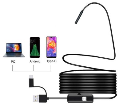 Endoscop 2m camera de inspectie Android sau PC foto