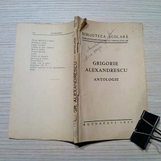 GRIGORE ALEXANDRESCU - Antologie - Editura Biblioteca Scolara, 1935, 112 p.