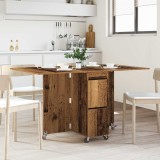 vidaXL Masă de dining 2 pcs 140 x 80 x 77 cm Lemn prelucrat Lemn vechi 3424938