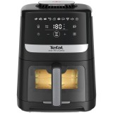 Friteuza cu aer cald TEFAL Easy Fry Silence EY5568E0, 1.5kg, 5l, 1670W, argintiu-negru