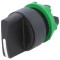 Comutator rotativ 22mm, negru