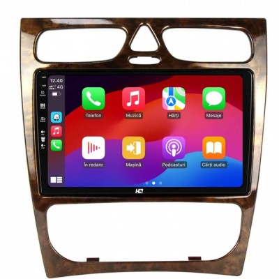 Navigatie Benz C Class (W203) (2002-2004) 6GB RAM Android 13 Octacore Slot Sim 4G DSP GPS Wi-FI Carplay Android Auto USB Bluetooth Waze Touchscreen 9 foto