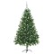 vidaXL Brad Crăciun pre-iluminat artificial set globuri, verde, 210 cm
