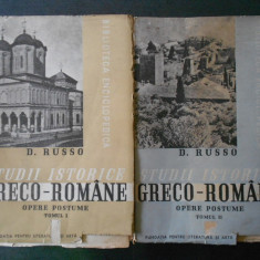 D. RUSSO - STUDII ISTORICE GRECO-ROMANE 2 volume (1939)