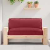 VidaXL Culoare de palet pentru șezut Bordo 120x80x12 cm Fabrică Oxford