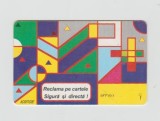 bnk card Cartele telefonice - Romania Romtelecom Abstract Design 1997 (Accent on ă) 40000 lei - Col:RO-ROM-0021D