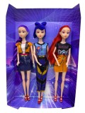 Set 3 papusi K-pop Demon hunters fashion moderne cu haine colorate