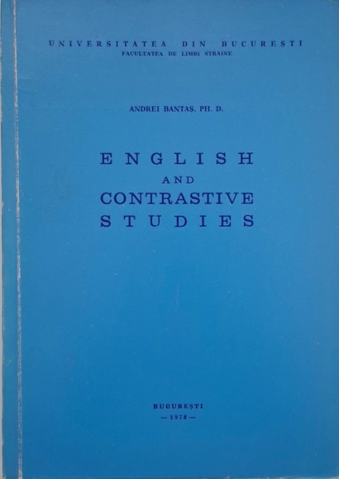 English and Contrastive Studies - Andrei Bantas