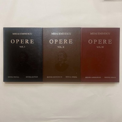 Mihai Eminescu - Opere - 3 Vol. foto