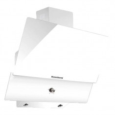 Hota decorativa Hausberg HB-2285AB, 140W, 60 cm, 650 m3/h, Sticla, Filtru aluminiu, Alb foto