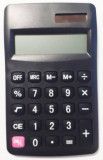 Calculator de birou, 8 cifre, alimentare solar, taste din plasti, design ergonomic, GSR/33-518, Negru