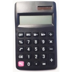 Calculator de birou, 8 cifre, alimentare solar, taste din plasti, design ergonomic, GSR / 33-518, Negru