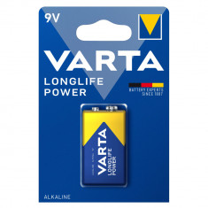 Baterie Alcalina 9V 6F22 6LR61 Varta Blister 1