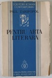 PENTRU ARTA LITERARA de PAUL ZARIFOPOL , 1934