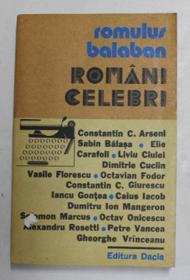 ROMANI CELEBRI de ROMULUS BALABAN , 1979 foto